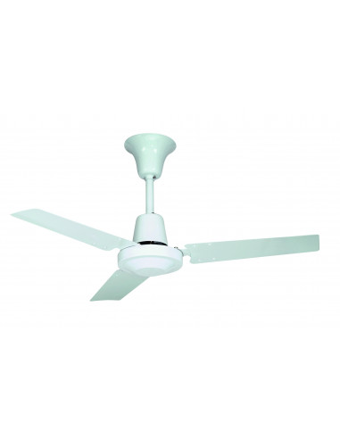 VENTILATEUR PLAFOND 3 V REGULATEUR FOURNI BLANC 1400 MM COMPATIBLE RADIO CDE HTB 140 RC S&P UNELVENT 658303