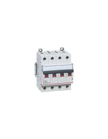 DX3 DISJONCTEUR TETRAPOLAIRE C63 6000A/10KA 4 MODULES LEGRAND 407904