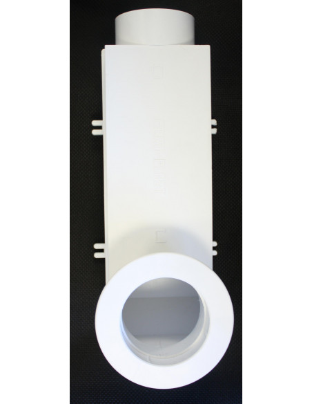 Manchette coudée plastique raccordement D 80 mm MC 80 P S&P UNELVENT 890019
