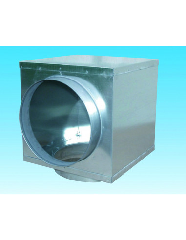 Plénum isolé à raccordement latéral pour diffuseur GCI/GCV raccord D 355 mm PLENUM 355 LI S&P UNELVENT 850181