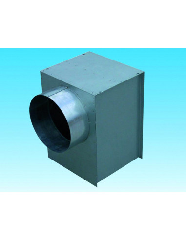 Plénum isolé à sortie latéral pour diffuseur série DPC raccord D 125 mm PLENUM DPC 150 LI S&P UNELVENT 850354