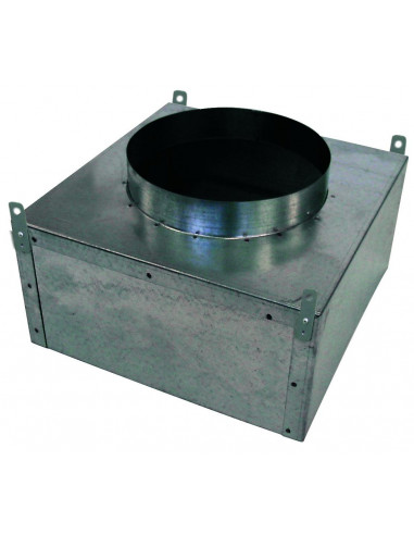 Plénum isolé à sortie arrière pour diffuseur série DPC raccord D 250 mm PLENUM DPC 300 AI S&P UNELVENT 852714