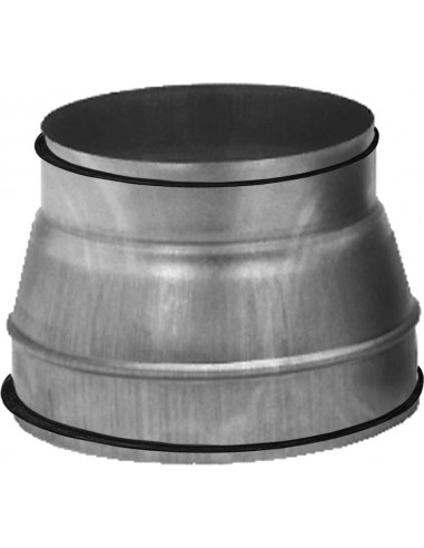 Réduction conique en acier galvanisé à joint raccord mâle/femelle D 400/355 mm REDV 400/355 F/M S&P UNELVENT 860047