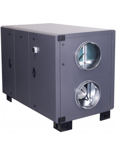 DF rotatif 3500m3/h. Rejet H accès gauche. Régul CORRIGO+Batterie EC RHE 3500 HDL DC S&P UNELVENT 244174