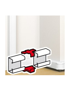 Eclisse de jonction pour goulotte à clippage direct Mosaic 50x80mm/130mm ou 180mm blanc LEGRAND 075661 2