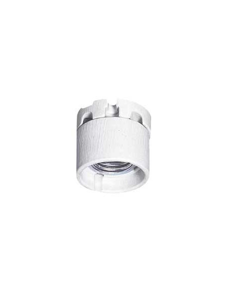 Douille en porcelaine pour éclairage public avec frein de culot E27 et jupe de protection LEGRAND 060130
