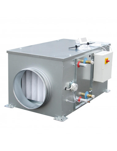 Centrale introduction d'air 12000 m3/h bat tri elec 45 kw régulée accés droite CAIT-120 M5 E45 PRO-REG R OI S&P UNELVENT 240888
