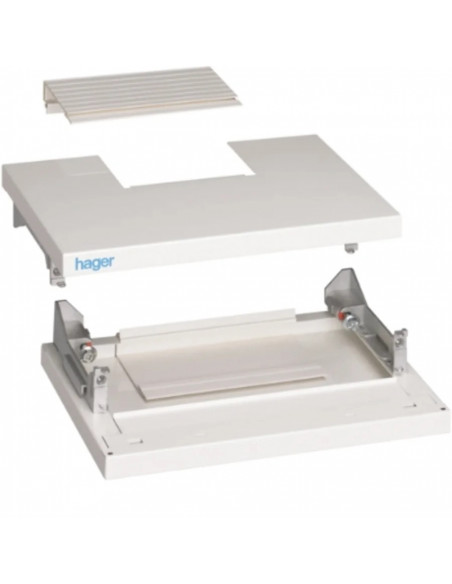 Kit panneaux de tête et de base quadro4 p 260mm h 73mm l 370mm IP43 IK08 HAGER FC416