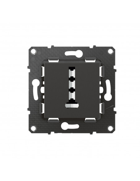 Prise téléphone 8 contacts en T Altège finition Nuit BTICINO BTAL44SD