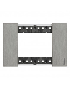 Living Now plaque acier 3 modules BTICINO BTKA4803ZG