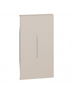 Enjoliveur Living Now pour commande d'éclairage standard ou lumineuse 2 modules sable BTICINO BTKM01M2