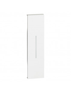 Enjoliveur Living Now pour commande d'éclairage standard ou lumineuse 1 module blanc BTICINO BTKW01 2
