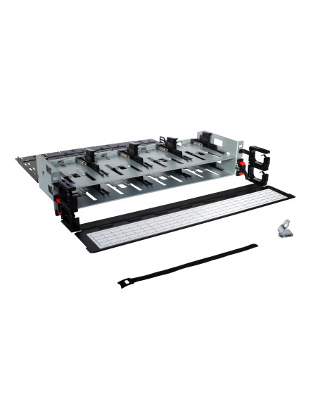 Panneau modulaire 19pouces LCS³ à équiper de 4 supports pour cassette slim 2U LEGRAND 032176