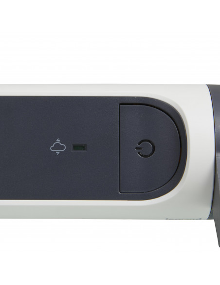 Rallonge multiprise rotatif 6 prises 2P+T avec interrupteur, parafoudre cordon longueur 1,5m blanc/gris foncé LEGRAND 049419