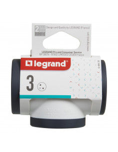 MOP FB 3X2P+T PREMIUM PRISES LATERALES BLANC/NOIR LEGRAND 049435 2