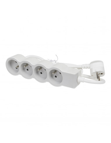 MULTIPRISE FB 4X2P+T STANDARD 3M 1.5MM2 BLANC/GRIS LEGRAND 049490