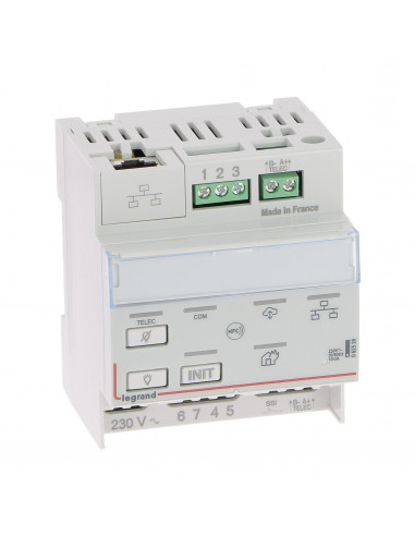 Télécommande modulaire multifonctions connectée IP pour BAES et alarme incendie LEGRAND 062520