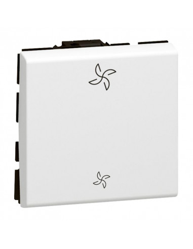 Commande de VMC Mosaic pour commande directe de ventilation mécanique contrôlée 10AX 250V~ blanc antimicrobien LEGRAND 077027L