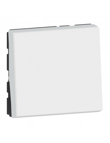 Poussoir ou poussoir inverseur Mosaic Easy-Led 6A 250V~ 2 modules blanc LEGRAND 077040L