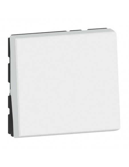 Poussoir ou poussoir inverseur Mosaic Easy-Led 6A 250V~ 2 modules blanc LEGRAND 077040L