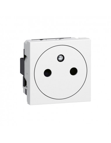 Prise 2P+T Surface Mosaic 2 modules avec connexion bornes automatiques blanc LEGRAND 077111L