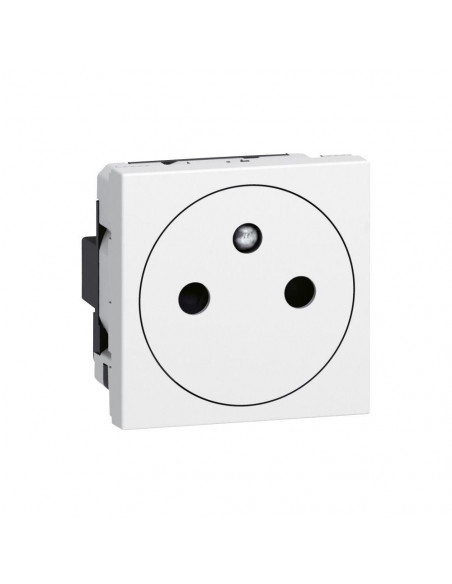 Prise 2P+T Surface Mosaic 2 modules avec connexion bornes automatiques blanc LEGRAND 077111L