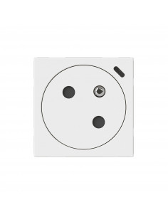 Prise 2P+T Surface à voyant Mosaic Link raccordement latéral 2 modules blanc LEGRAND 077125L