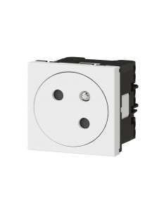Prise de courant 2P+T Surface Mosaic Link raccordement latéral 2 modules blanc LEGRAND 077145L 2