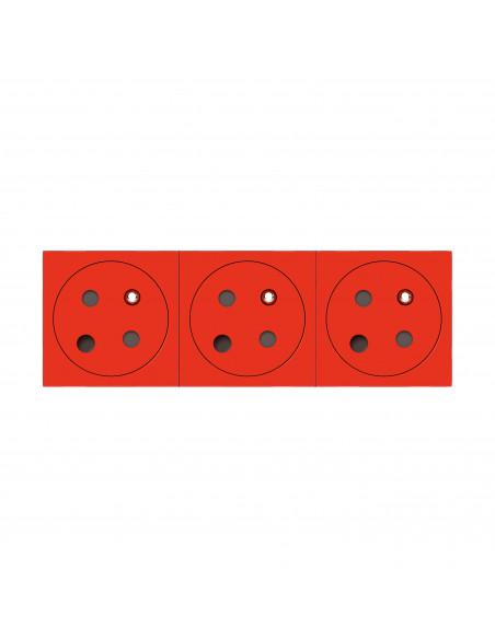 Prise 3x2P+T détrompage Surface Mosaic Link à raccordement latéral 6 modules LEGRAND 077153L