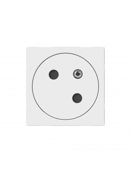 Prise 2P+T Surface Mosaic Link raccordement latéral 2 mod blanc antimicrobien LEGRAND 077158L
