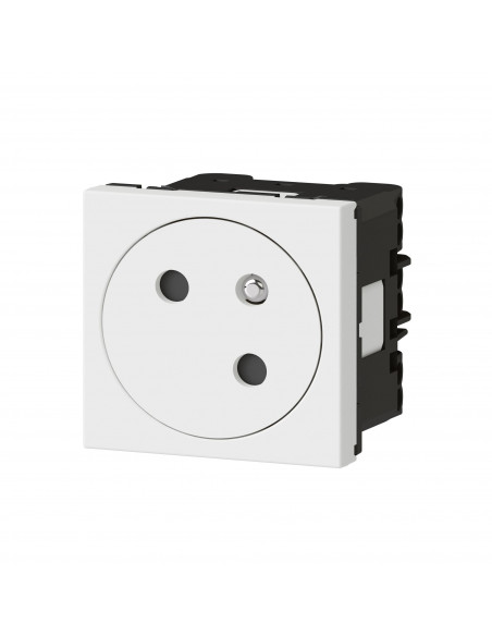 Prise 2P+T Surface Mosaic Link raccordement latéral 2 mod blanc antimicrobien LEGRAND 077158L