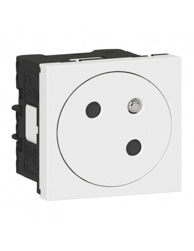 Prise 2P+T Surface Mosaic Link raccordement latéral 2 mod blanc antimicrobien LEGRAND 077158L