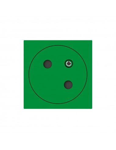 Prise de courant 2P+T Surface Mosaic Link raccordement latéral 2 modules vert LEGRAND 077160L