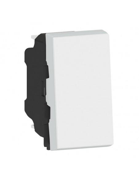 Interrupteur/va-et-vient 10AX 250V~ Mosaic Easy-Led 1 module blanc antimicrobien LEGRAND 078710L