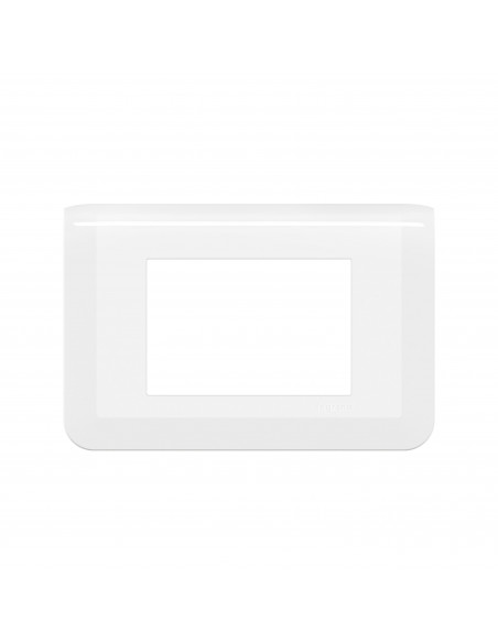 Plaque de finition Mosaic pour 3 modules blanc LEGRAND 078803L