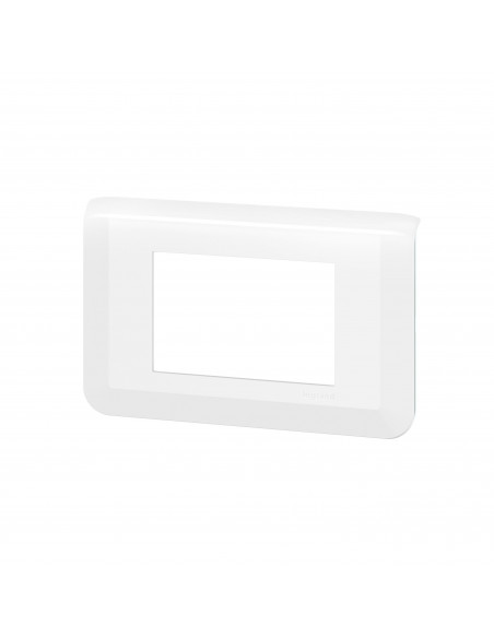 Plaque de finition Mosaic pour 3 modules blanc LEGRAND 078803L