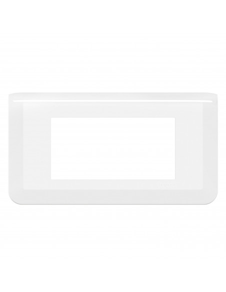 Plaque de finition horizontale Mosaic pour 4 modules blanc LEGRAND 078814L