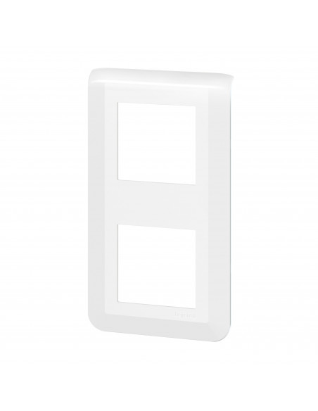 Plaque de finition verticale Mosaic pour 2x2 modules blanc LEGRAND 078822L