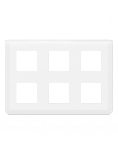 Plaque de finition Mosaic pour 2x3x2 modules blanc LEGRAND 078832L