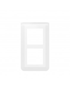 Plaque de finition verticale spéciale rénovation Mosaic pour 2x2 modules blanc LEGRAND 078854L