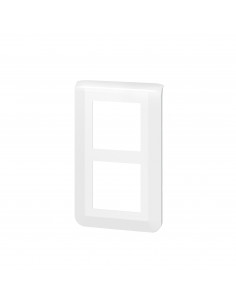 Plaque de finition verticale spéciale rénovation Mosaic pour 2x2 modules blanc LEGRAND 078854L 2