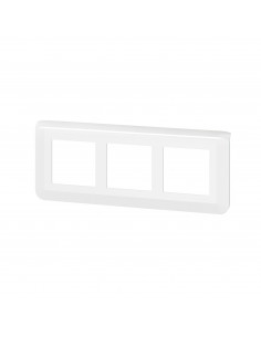 Plaque de finition horizontale spéciale rénovation Mosaic pour 3x2 modules blanc LEGRAND 078866L 2