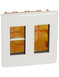 Kit poste de travail encastré Mosaic pour 2x4 modules LEGRAND 078872L
