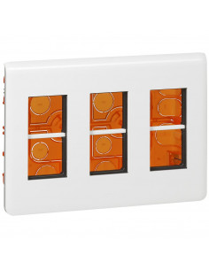 Kit poste de travail encastré Mosaic pour 3x4 modules LEGRAND 078873L