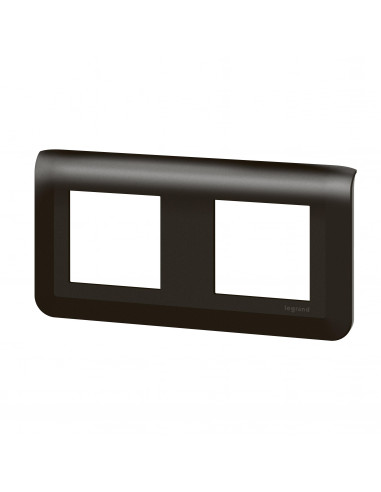 Plaque de finition horizontale Mosaic pour 2x2 modules noir mat LEGRAND 079044L