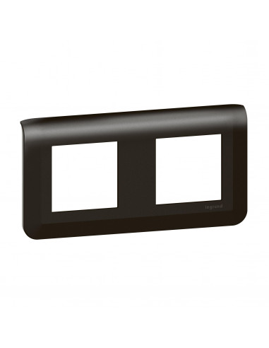 Plaque de finition horizontale Mosaic pour 2x2 modules noir mat LEGRAND 079044L