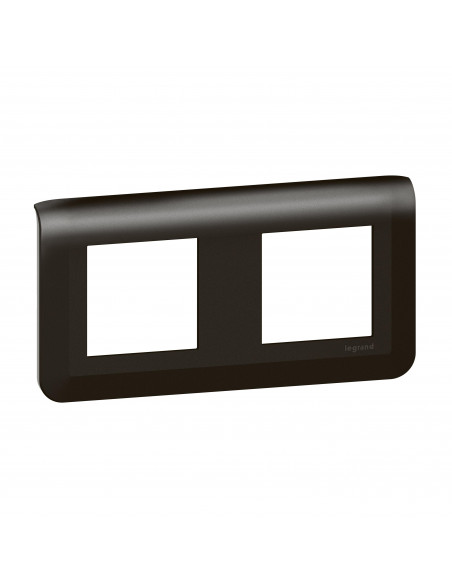 Plaque de finition horizontale Mosaic pour 2x2 modules noir mat LEGRAND 079044L