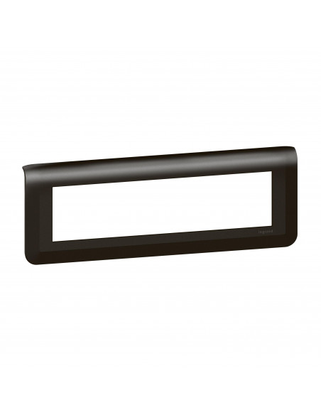 Plaque de finition horizontale Mosaic pour 8 modules noir mat LEGRAND 079058L