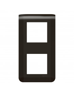 Plaque de finition verticale Mosaic pour 2x2 modules noir mat LEGRAND 079062L