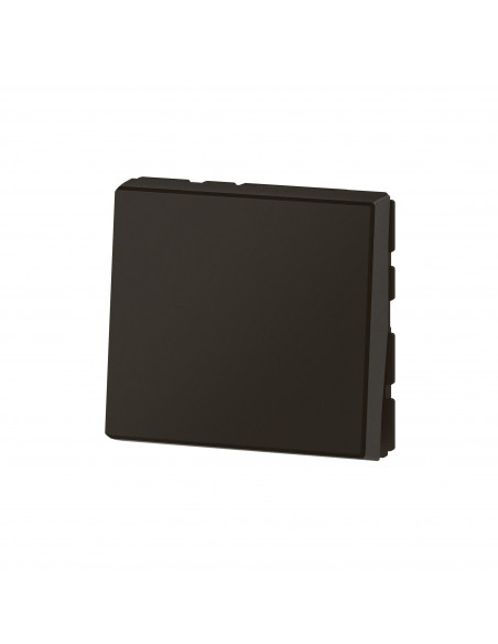 Interrupteur ou va-et-vient 10AX 250V~ Mosaic Easy-Led 2 modules noir mat LEGRAND 079111L